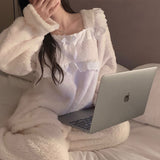 フリルフレアもこもこルームウェア