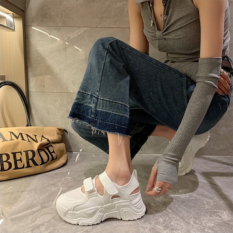 ベルトメッシュシューズサンダル