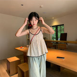 ドットペプラムキャミソール