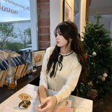 リボンフリルレディライクカーディガン