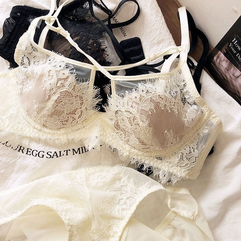 レディナイトストラップブラ&ショーツSET