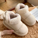 バックリボンスムースブーツ