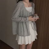 ルーズフレアリボンカーディガン