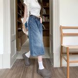 ルーズミドルハーフデニム