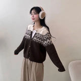 ノルディックモヘアカーディガン