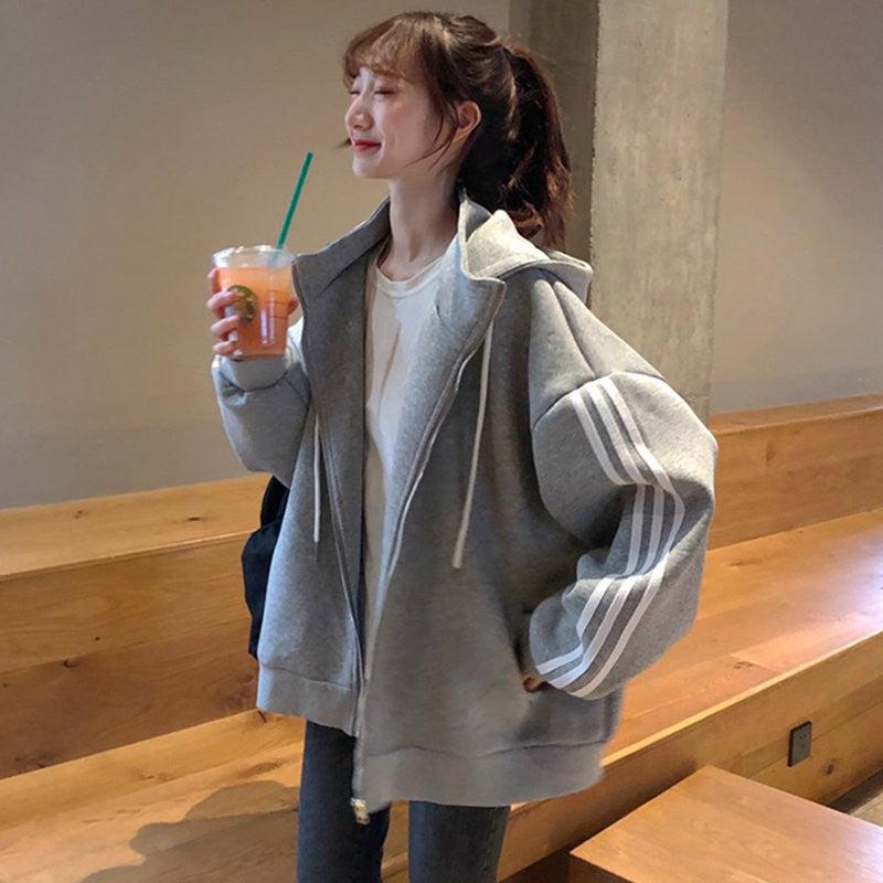 ハイネックトラックパーカー