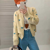 ホリデーハートフルジップニット