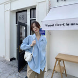 ワンボタンルーズシャツ