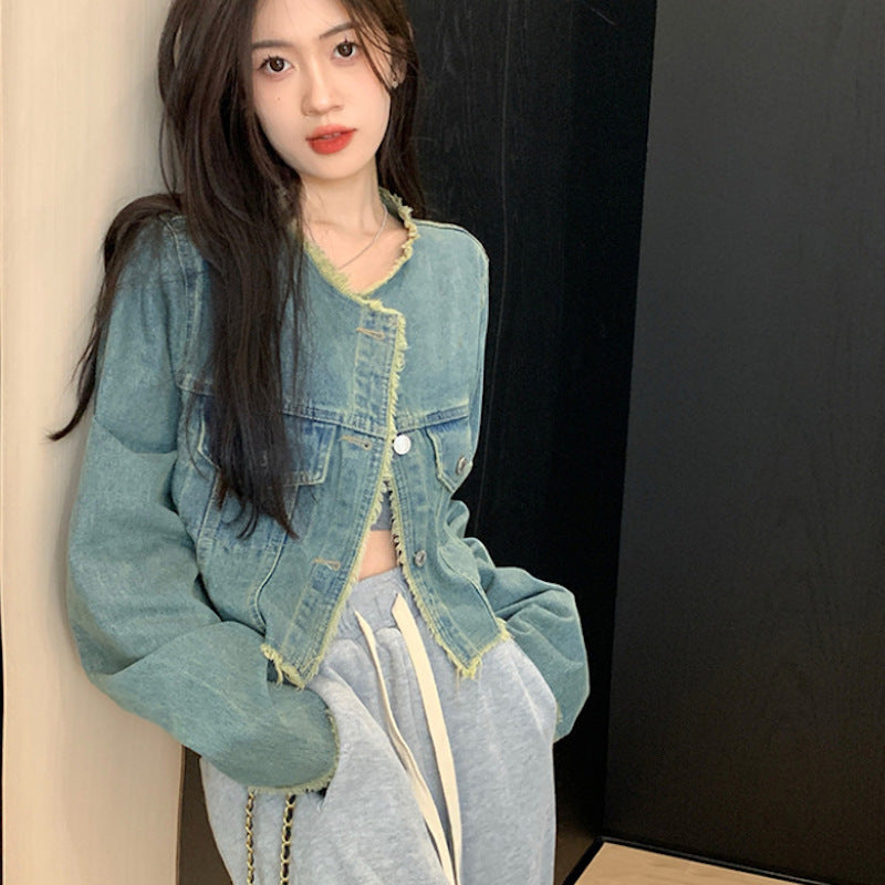 カットオフライトデニムジャケット