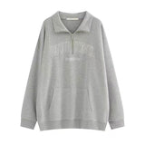 メンズライクハーフジップスウェット