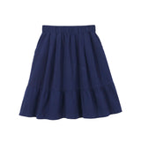ワンカラーミディアムフリルスカート