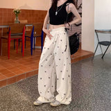 フリルリボンパターンジャージパンツ