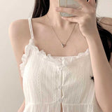 ティアードリネンキャミワンピース