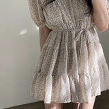 フローラルティアードワンピース