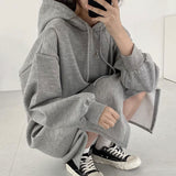 オーバースリットスウェットワンピース