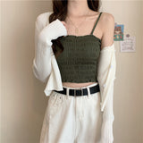 シャーリングギャザーキャミソール