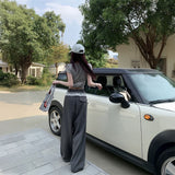 ウエストフリルタックパンツ