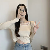 ダブルリボンストラップロンT