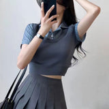 レイヤードベストシャツトップス