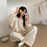 フラワーリブナチュラルルームウェア