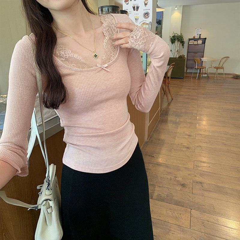 フィットリボンレースロンT