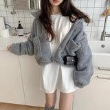 ハイネックボアポケットブルゾン