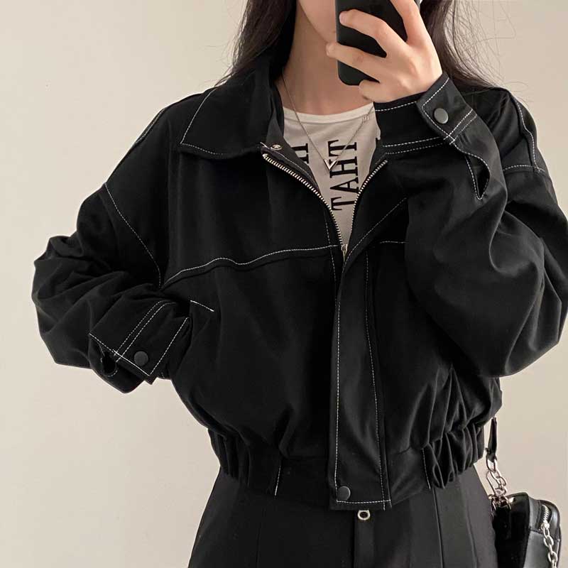 カジュアルステッチアクティブジャケット