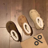 リボンクロスラインムートンブーツ