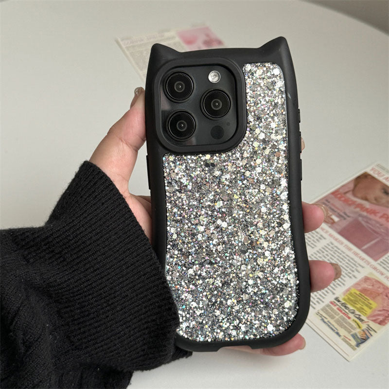 【iPhone17対応】スパークリングキャットiPhoneケース