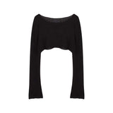 ライトスルークロップドトップス