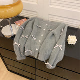 ミニリボンシャギーカーディガン