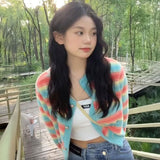 スムージーカクテルボーダーカーディガン