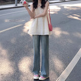 ライトウォッシュストレートデニム