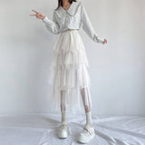 ティアードデザインチュールスカート