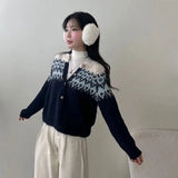 ノルディックモヘアカーディガン