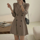 ダブルボタンジャケットワンピース