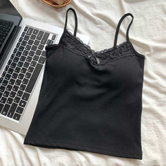 カップ付きレーストップキャミソール