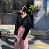 カラーシャギーカーディガン