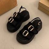 デニムリボンストラップサンダル