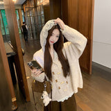 トグルレイヤードレースニット