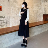 リラックスフリルミドルワンピース