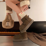 リボンクロスラインムートンブーツ