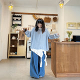 ワイドルーズリラックスライトデニム