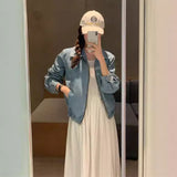 カジュアルデニムブルゾン