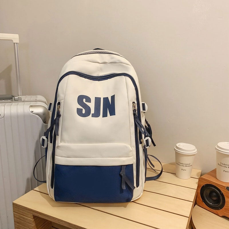 ビッグロゴバイカラーリュック