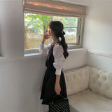 レイヤードベストブラウス