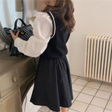 レイヤードベストブラウス