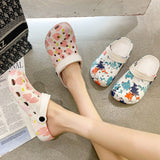 ボタニカルパターンラバーサンダル