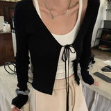 ルーズリボンリブカーディガン