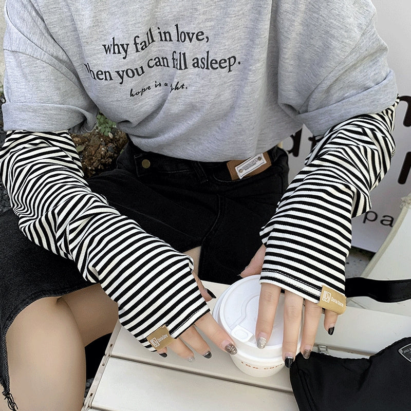 アレンジボーダーアームウォーマー